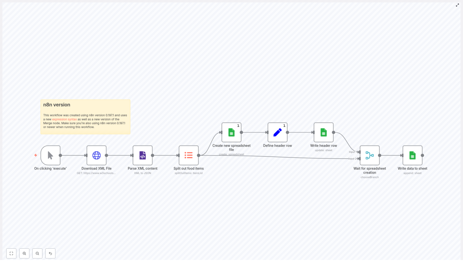 Export XML to Google Sheets with n8n